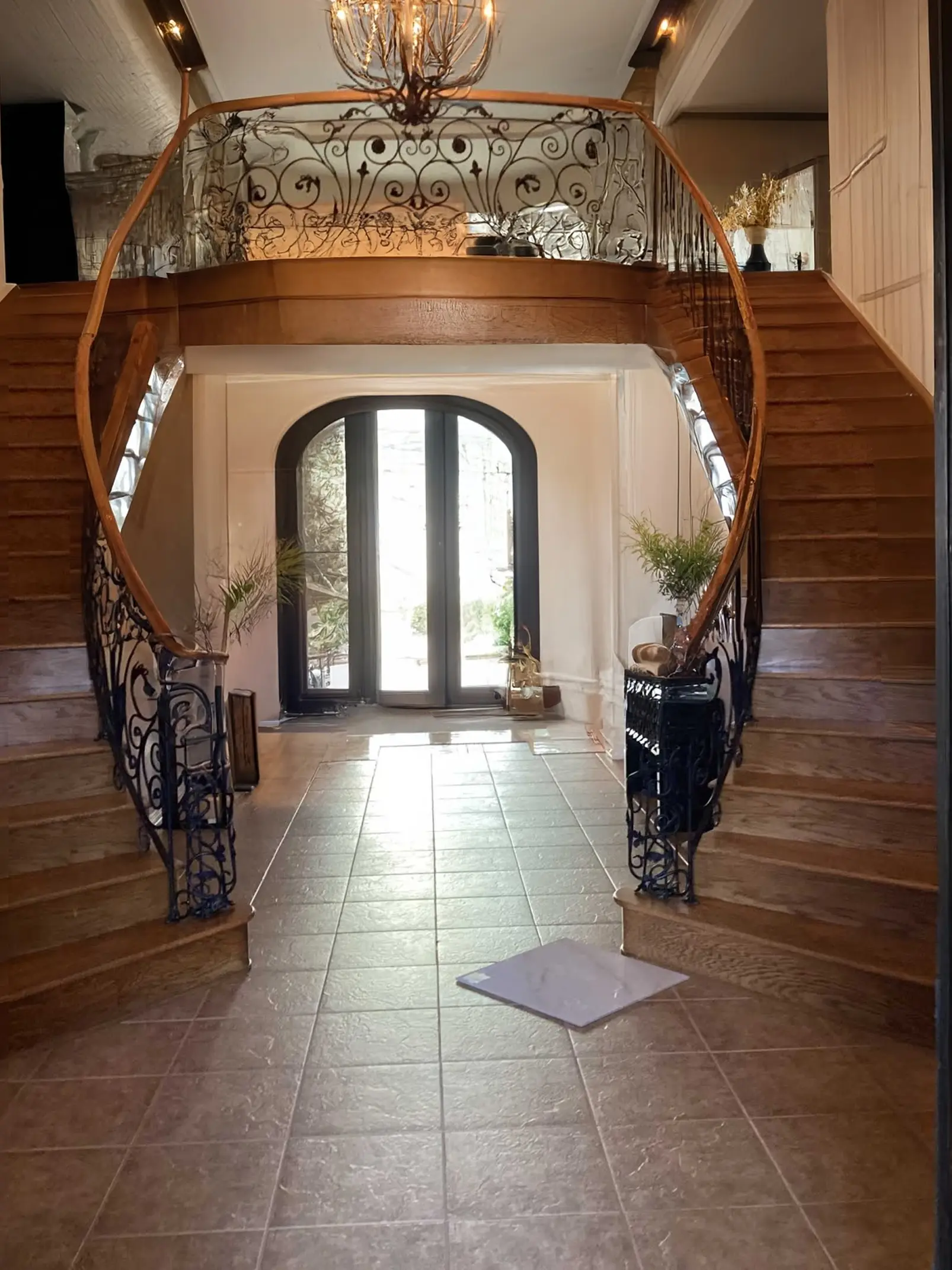 Stunning Foyer Remodel with Modern Classic Enhancements