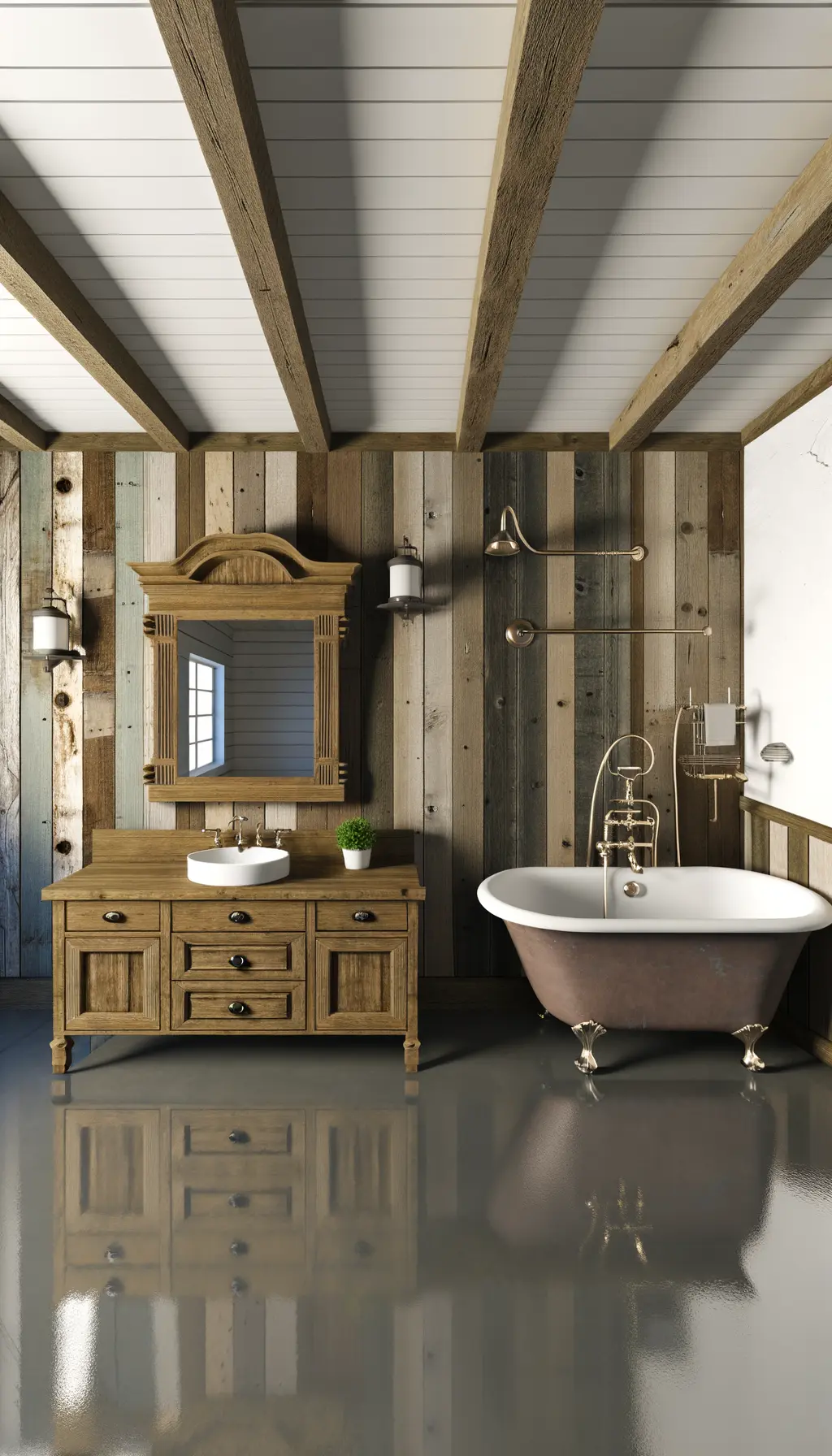 Rustic Bathroom Remodel