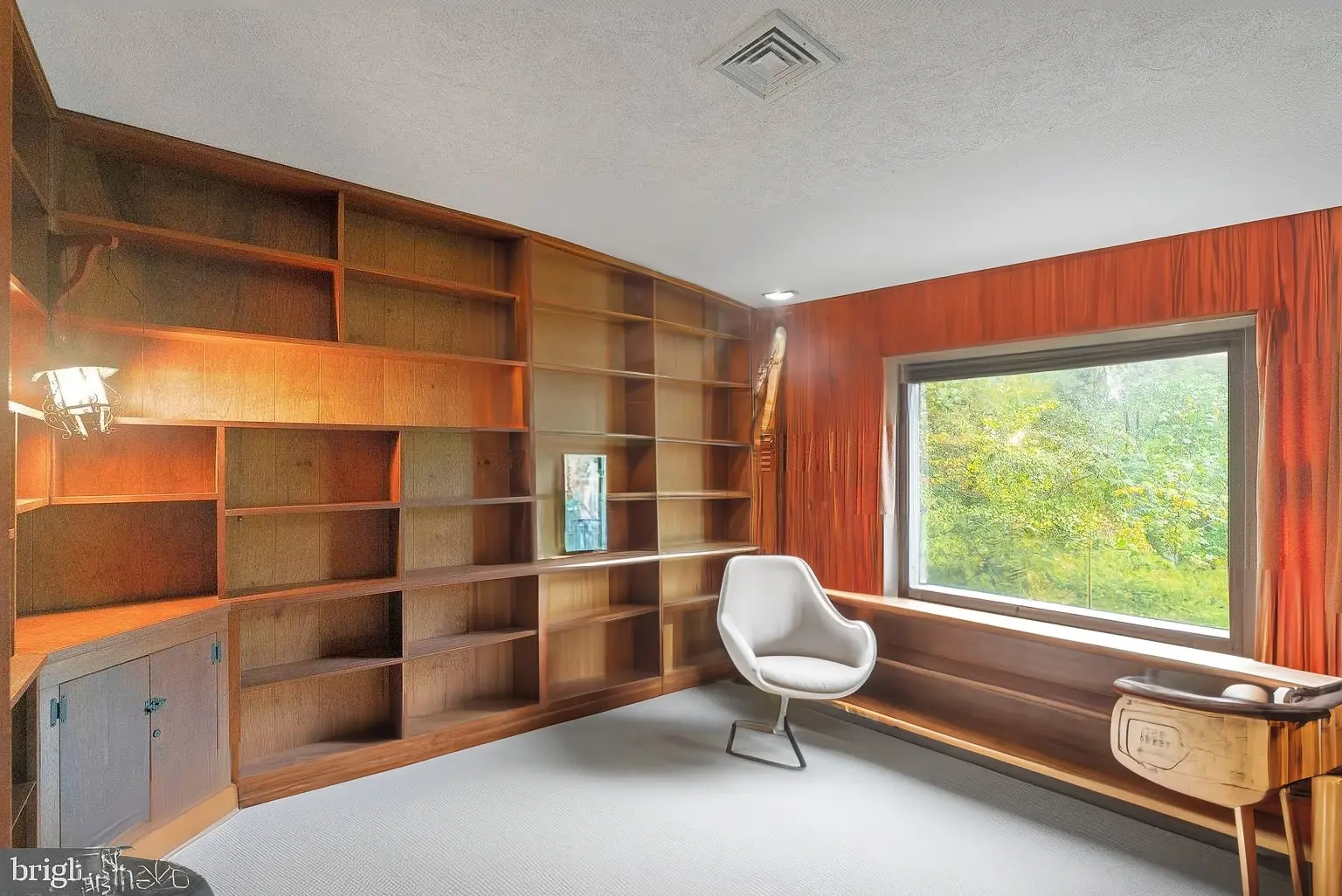 Elegant Mid-Century Modern Office Remodel