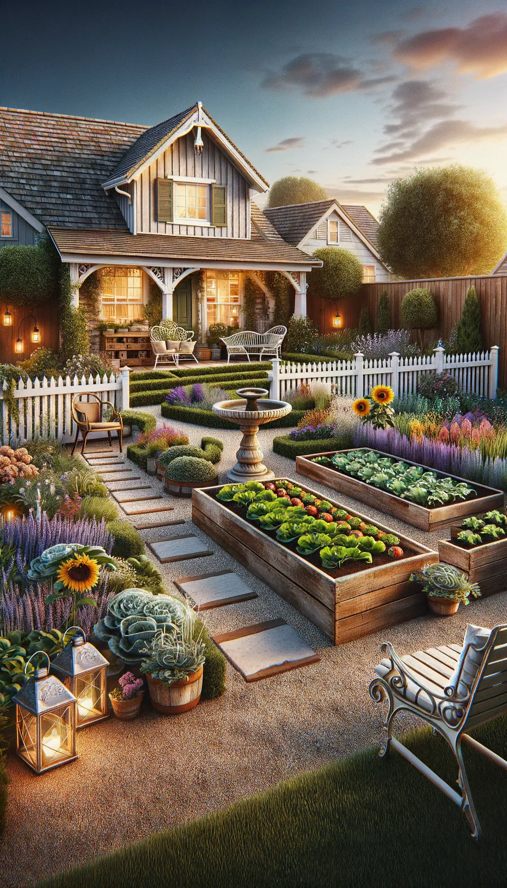 Charming Farmhouse Garden Makeover for Your Front Yard