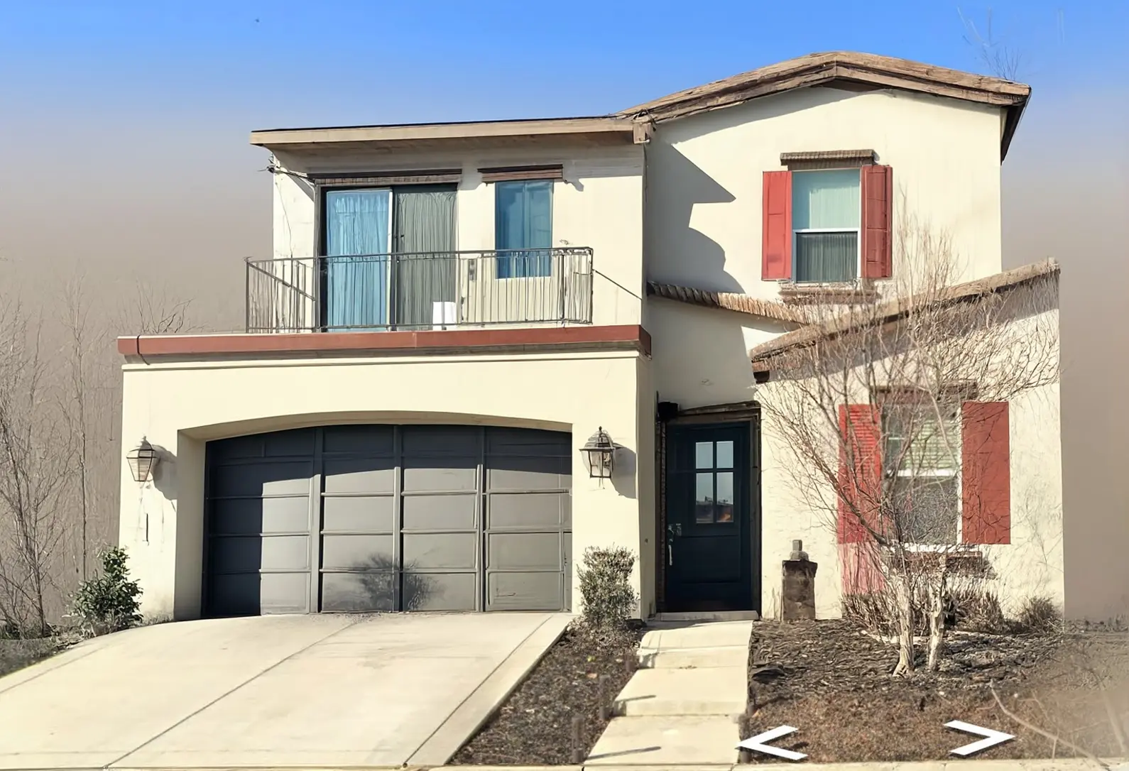 Modern House Exterior Remodel with Sloped Roofs