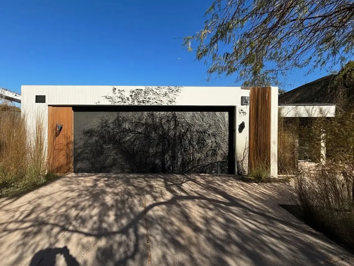 Modern Exterior Home Remodel with Green and Brown Accents