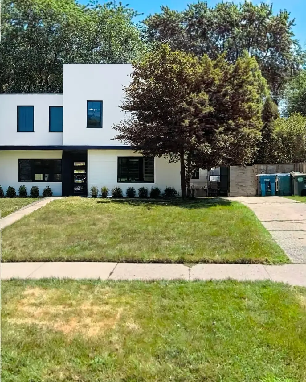 Minimalist Exterior House Remodel to Boost Curb Appeal